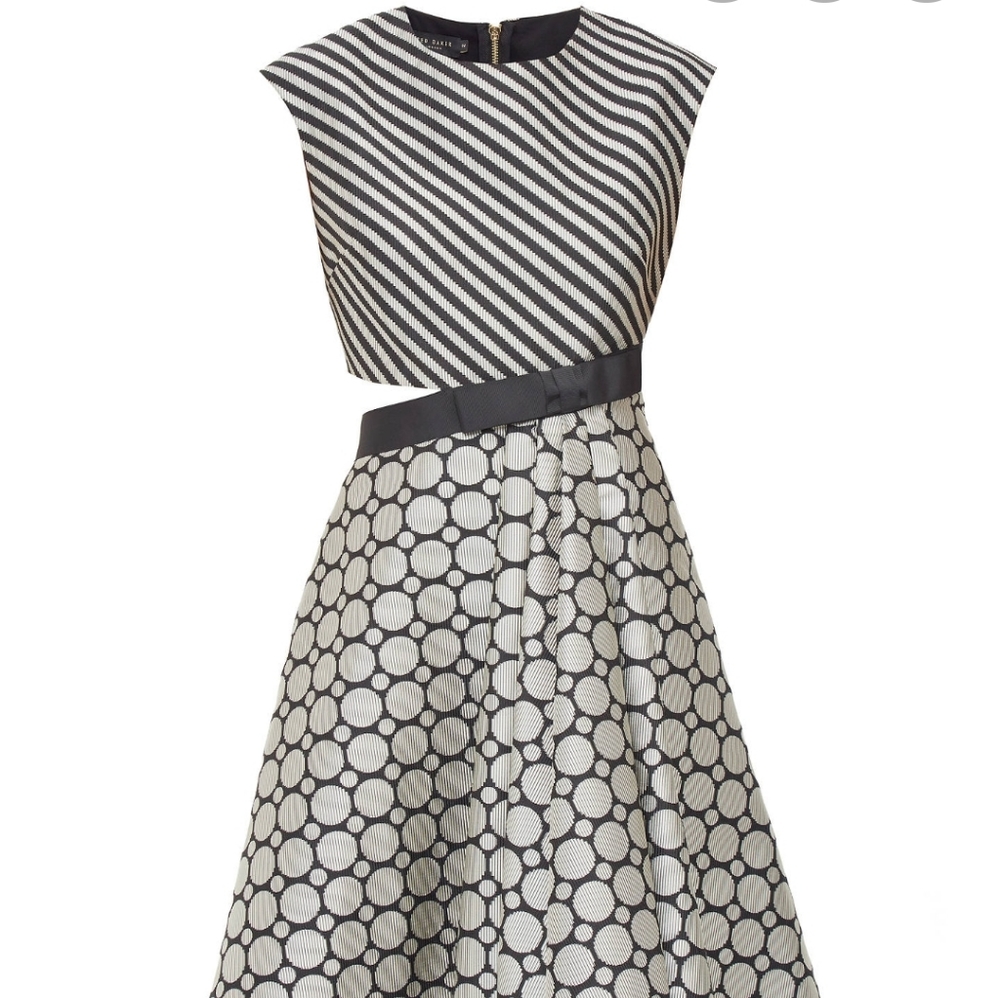 🍒NWT🍒 TED BAKER CUT OUT COCKTAIL DRESS - Picture 6 of 8